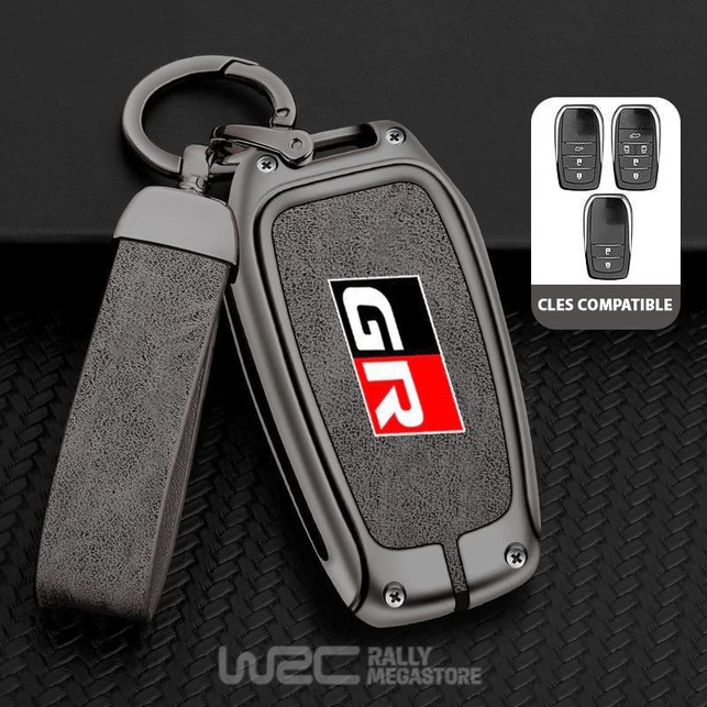 PROTEGE CLE + PORTE CLES TOYOTA GR GRIS